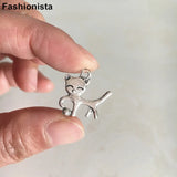50pcs Antique Silver Cats Charms 18*20mm Jewelry Findings