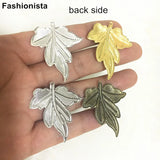 50 pcs Metal Stamping Leaf Charms 30*35mm, DIY Jewelry & Crafts Findings