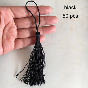 50 pcs Silk Tassels Trim Earrings Accessories Charm Wedding Decoration