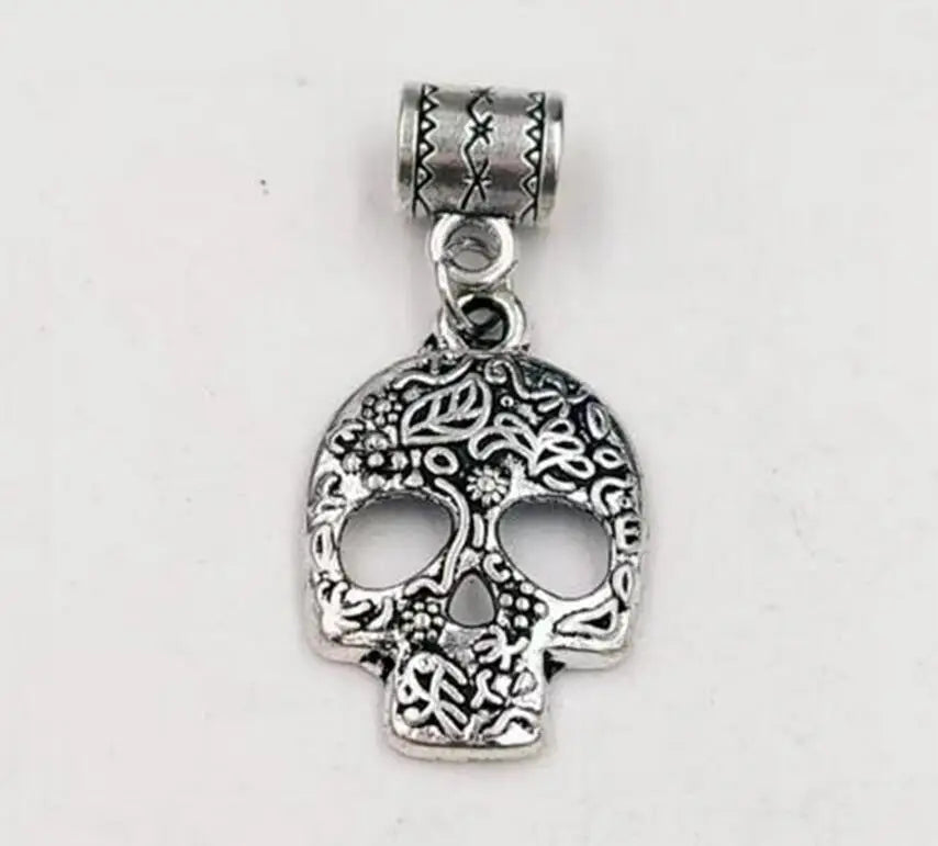 50 pcs Vintage Mix Skull Skeleton Party Halloween Accessory Bracelet Necklace
