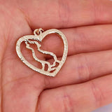 50pcs Dog Mom Paw Claws Heart Pendant Charm Love for Women Man