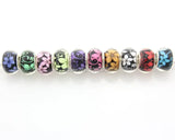 50 pcs Mix Flower Big Hole Beads European Charm Bracelet ZZH11