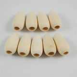 50pcs 13*25mm Natural Wood Beads for Jewelry Making