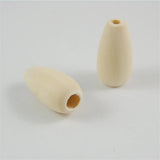 50pcs 13*25mm Natural Wood Beads for Jewelry Making