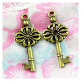 50pcs Antique Bronze Plated Charms for DIY Bracelet Necklace Pendant 32*13.4MM