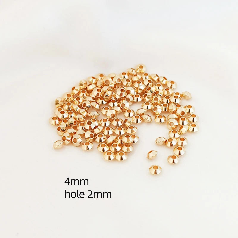 50pcs 14K Gear Butterfly Bead Separation DIY Jewelry Bracelet Material