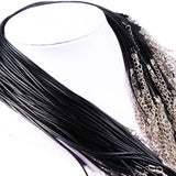 50-Piece Jewelry Leather Rope for Necklace Pendant DIY Bead Woven Accessory