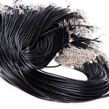 50-Piece Jewelry Leather Rope for Necklace Pendant DIY Bead Woven Accessory