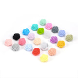 Hot 21mm Double-faced Rose Flower Silicone Teething Beads for Necklace