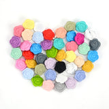 Hot 21mm Double-faced Rose Flower Silicone Teething Beads for Necklace