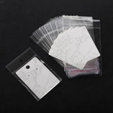 50 Marbling Earring Display Cards with Self-Seal Bags DIY Packing Cards
