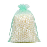 50-100pcs 13x18cm Drawstring Organza Bags Jewelry Packaging Tulle Candy Pouches