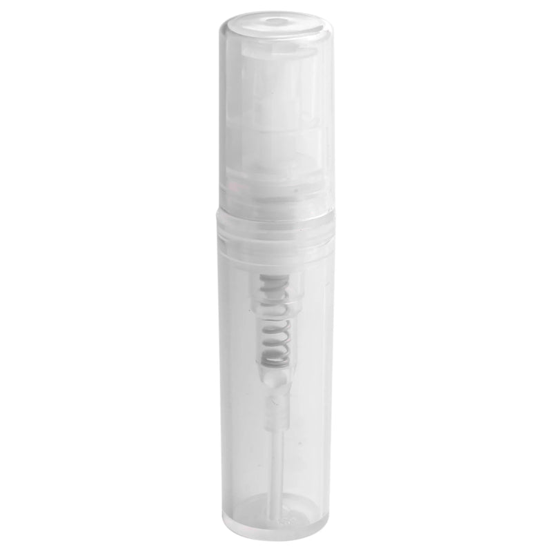 100x 2ml Plastic Travel Spray Bottles Clear Perfume Atomizer Refillable