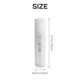 100x 2ml Plastic Travel Spray Bottles Clear Perfume Atomizer Refillable