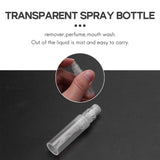 100x 2ml Plastic Travel Spray Bottles Clear Perfume Atomizer Refillable