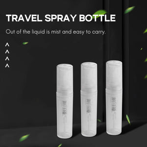100x 2ml Plastic Travel Spray Bottles Clear Perfume Atomizer Refillable