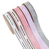 50 Yards English Lettering Flower Ribbon Cake Baking Decoration Ribbon