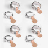 500Pcs Brown Jewelry Tag Stickers DIY Necklace Ring Brace