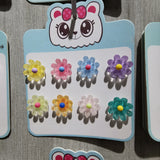 DIY Candy Jelly Flowers Sticker Flat Beads Scrapbook Hairpin Jewelry Making