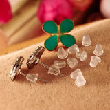 Transparent Silicone Earring Clasp Styles Ear Nut Plugging Earring Back