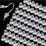 Transparent Silicone Earring Clasp Styles Ear Nut Plugging Earring Back