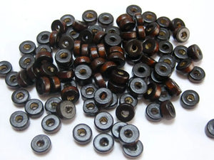 500 Brown 8X3mm Column Wood Beads - Wooden Heishi beads