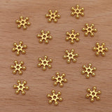 500 PCS 8mm Metal Alloy Flowers Spacer Beads for Jewelry Making
