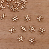 500 PCS 8mm Metal Alloy Flowers Spacer Beads for Jewelry Making