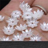 500 PCS Acrylic Flowers Bead Cap Tray DIY Jewelry Findings
