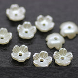500 Acrylic Flowers Base Shell Bead Cap Tray DIY Jewelry Findings