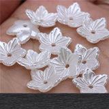 500 PCS Acrylic Flowers Bead Cap Tray DIY Jewelry Findings