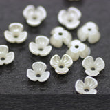 500 Acrylic Flowers Base Shell Bead Cap Tray DIY Jewelry Findings