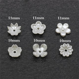 500 Acrylic Flowers Base Shell Bead Cap Tray DIY Jewelry Findings