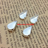 500 Pcs Silver Metal Claw Setting for 8x13mm Pear Fancy Stone