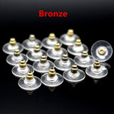 500 Pcs/Lot 11X6MM Plated Earring Stoppers