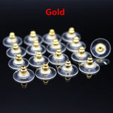 500 Pcs/Lot 11X6MM Plated Earring Stoppers