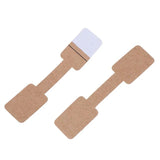 500 Pcs Brown Paper Tag Jewelry Display Cards