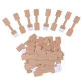 500 Pcs Brown Paper Tag Jewelry Display Cards