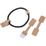 500 Pcs Brown Paper Tag Jewelry Display Cards 6X1.2cm