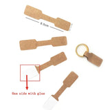 500 Pcs Brown Paper Tag Jewelry Display Cards