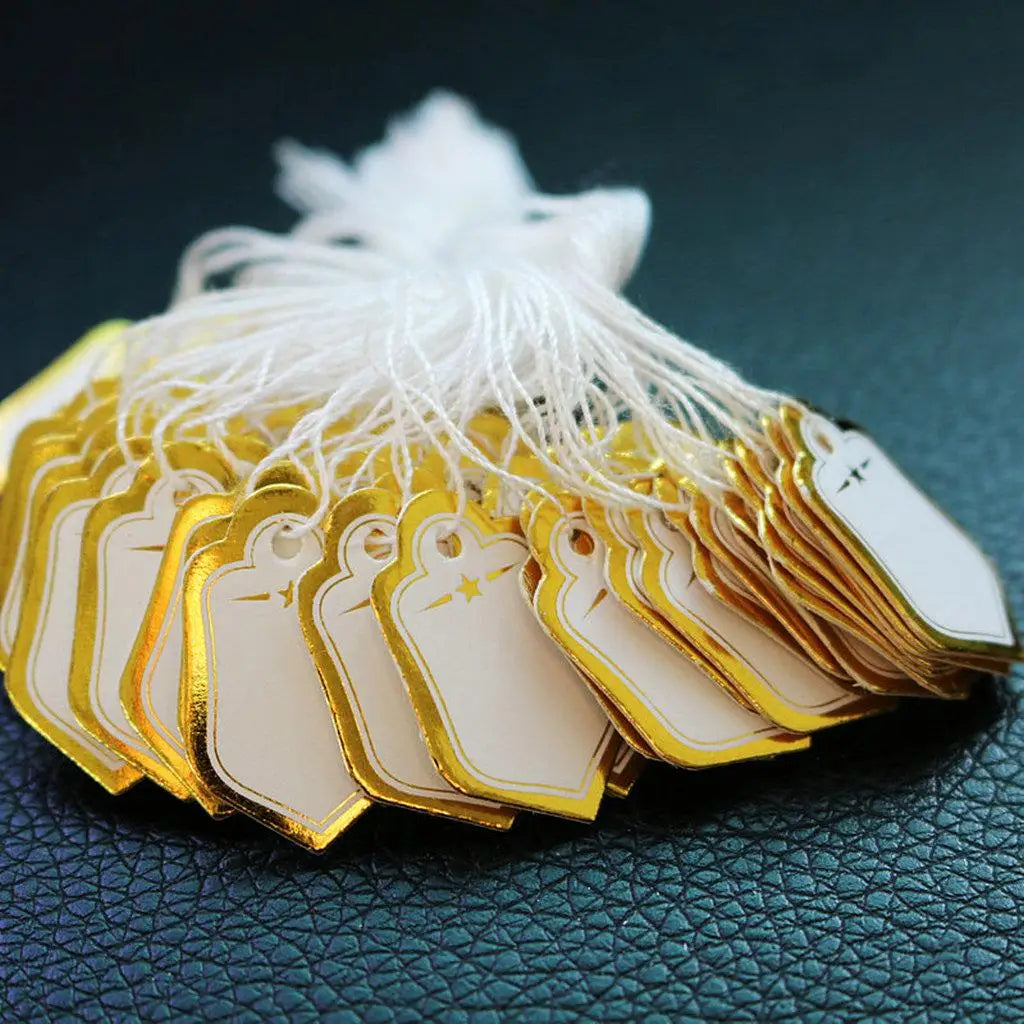 500 Pcs Small Jewelry Tags String Marking Tags Clothing