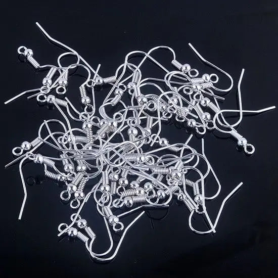 500 Pcs Silver Plated Ear Wire Hooks for Dangling Earring