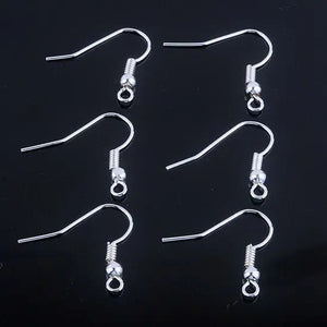 500 Pcs Silver Plated Ear Wire Hooks for Dangling Earring