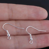 500 Pcs Silver Plated Ear Wire Hooks for Dangling Earring