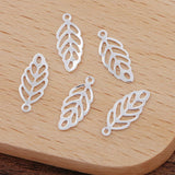 500 Pcs 6x13 mm Copper Leaf Charms for Jewelry Making