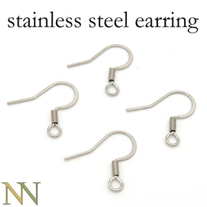 500 Pcs Silver Leverback Earring Hoops Hypoallergenic Earwire