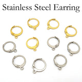500 Pcs Silver Leverback Earring Hoops Hypoallergenic Earwire