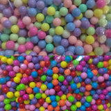 500g 6mm-10mm Candy Acrylic Round Ball Beads DIY Jewelry Making Accessories