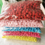 500g 1100pcs 12mm DIY Acrylic Candy Flower Beads for Jewelry Making