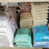 500g 1100pcs 12mm DIY Acrylic Candy Flower Beads for Jewelry Making